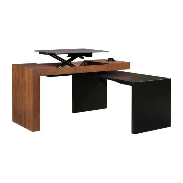 Amish Smart Desk with Adjustable Height Lift Top Amish Smart Desk with Adjustable Height Lift Top